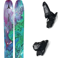 ATOMIC BENT CHETLER 120 MTGREEN/PUR + MARKER GRIFFON 13 ID BLACK