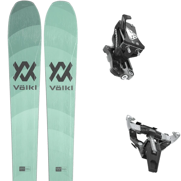 VOLKL RISE 84 TEAL + DYNAFIT SPEED TURN BLACK/SILVER 3 VOLKL RISE 84 TEAL + DYNAFIT SPEED TURN BLACK/SILVER