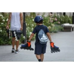 ROLLERBLADE RB JR HELMET MIDNIGHT BLUE/ORANGE 23 13 ROLLERBLADE RB JR HELMET MIDNIGHT BLUE/ORANGE 23 -Ski Sport Shop 9 112292 060h0100 847 06