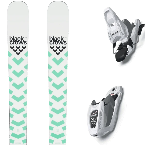 BLACK CROWS ATRIS JR + MARKER FREE 7 95MM WHITE/SILVER 3 BLACK CROWS ATRIS JR + MARKER FREE 7 95MM WHITE/SILVER