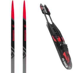 ROSSIGNOL X-IUM R-SKIN + ROSSIGNOL RACE CLASSIC BLACK RED