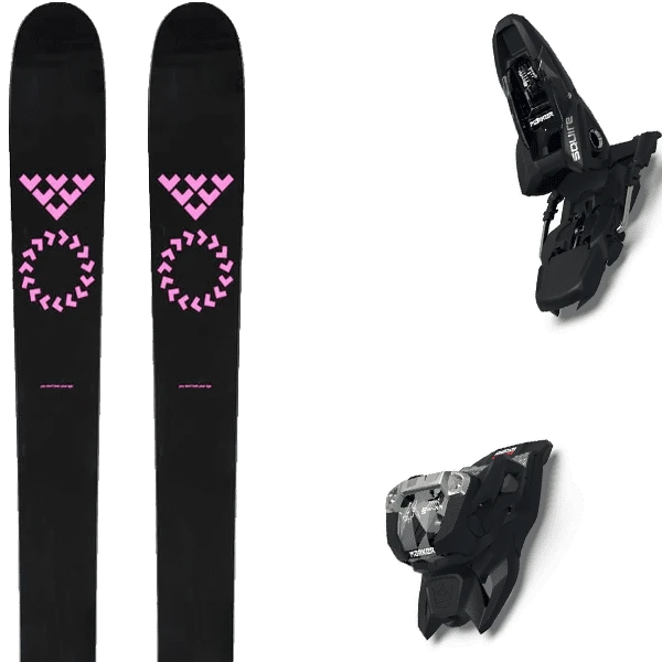 BLACK CROWS CORVUS FIFTEEN + MARKER SQUIRE 11 BLACK 3 BLACK CROWS CORVUS FIFTEEN + MARKER SQUIRE 11 BLACK