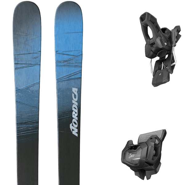 NORDICA UNLEASHED 98 BLUE/BLK/SILVER + TYROLIA ATTACK 11 GW W/O BRAKE A 3 NORDICA UNLEASHED 98 BLUE/BLK/SILVER + TYROLIA ATTACK 11 GW W/O BRAKE A