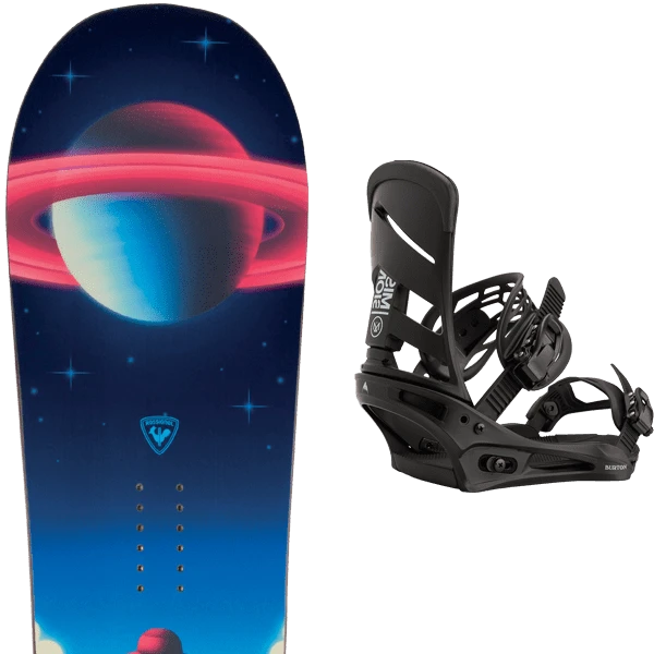 ROSSIGNOL REVENANT WIDE + BURTON MISSION BLACK 3 ROSSIGNOL REVENANT WIDE + BURTON MISSION BLACK