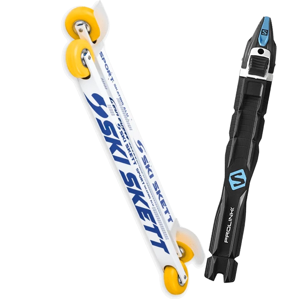 SKI SKETT SPORT SKATE PV + SALOMON PROLINK RACE SKATE 3 SKI SKETT SPORT SKATE PV + SALOMON PROLINK RACE SKATE