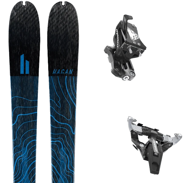 HAGAN CORE 84 + DYNAFIT SPEED TURN BLACK/SILVER 3 HAGAN CORE 84 + DYNAFIT SPEED TURN BLACK/SILVER